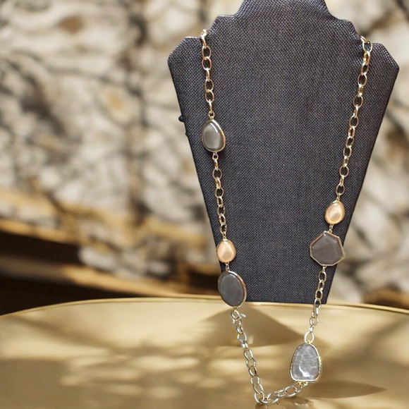 Chico's “Megan” Long Chalcedony Link Necklace - Picture 14 of 16